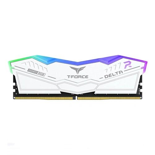 TeamGroup Delta RGB Single 16GB (1x16GB) 6000 MHz DDR5 CL38 White Memory FF4D516G6000HC38G01