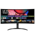 LG 34SR65QC-B 34 inch WQHD (3440×1440) Curved (1800R) UltraWide Smart Monitor Black