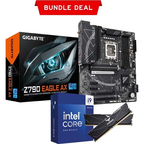 HyperCore i9 Performance Kit Intel Core i9-14900K Processor Bundle with GIGABYTE Z790 Eagle AX, 16GB DDR5 RAM & Air Cooler