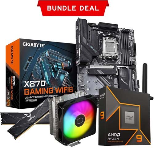 Performance Pro 9900X Bundle with GIGABYTE X870 Gaming WIFI6, 16GB DDR5 RAM & Air Cooler