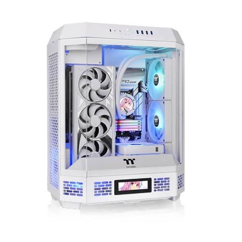 Thermaltake The Tower 600 Snow White ATX Mid Tower Cabinet CA-1Z1-00M6WN-00