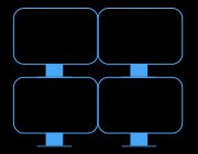 Quad 4K Displays