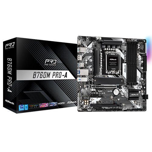 ASRock B760M Pro-A LGA 1700 DDR5 mATX Intel Motherboard