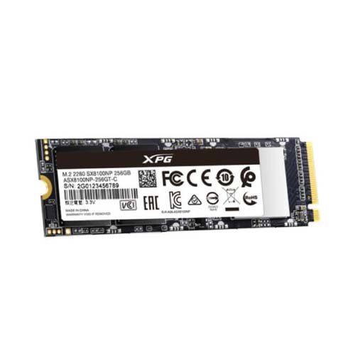 Adata XPG SX8100 256GB M.2 NVMe Gen3 Internal SSD ASX8100NP-256GT-C