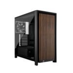 Corsair Frame 4000D Wood RS Black Mid Tower Tempered Glass PC Cabinet CC-9011340-WW