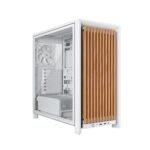 Corsair Frame 4000D Wood RS White Mid Tower Tempered Glass PC Cabinet CC-9011341-WW