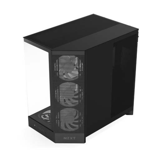NZXT H9 Flow RGB+ Plus ATX Mid Tower Cabinet Black CM-H92FB-P1-2