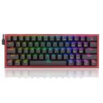 Redragon Fizz K617 - 60% Wired Mechanical Keyboard Black (Red Switches)