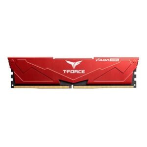 TeamGroup T-Force Vulcan 16GB (16GBx1) DDR5 5200MHz Red Memory FLRD516G5200HC40C01