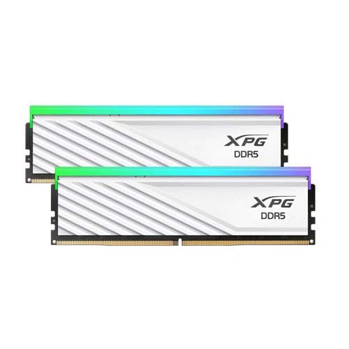ADATA XPG LANCER BLADE RGB 32GB 2 x 16GB DDR5 6000Mhz C48 White Desktop Memory AX5U6000C4816G-DTLABRWH