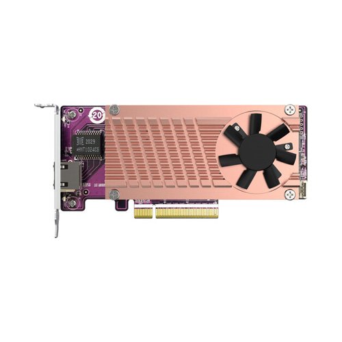 QNAP QM2-2P10G1TB Dual M.2 2280 PCIe NVMe SSD & 10GbE Expansion Card