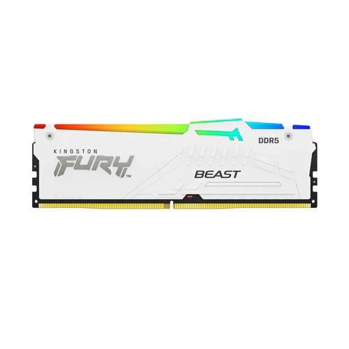 Kingston Fury Beast RGB White 16GB 6000MHz CL30 DDR5 Memory KF560C30BWEA-16