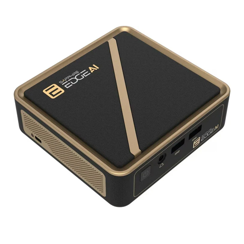 Sapphire EDGE AI 350 Barebone AMD Ryzen AI 7 350 With 2xSODIMM DDR5, 3xM.2 Slots 4H020-04-40G