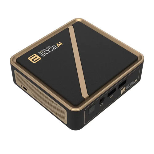 Sapphire Edge AI 370 Barebone AMD Ryzen AI 9 HX 370 with 2xSODIMM DDR5, 3xM.2 Slots 4H020-02-40G