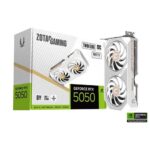 ZOTAC RTX 5050 Twin Edge OC 8GB GDDR6 White Edition Graphics Card ZT-B50500Q-10M