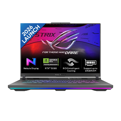 ASUS ROG Strix G16 16 inch AMD R9 8940HX RTX5080 16GB GPU DDR5 16GB 1TB SSD Gaming Laptop G614PW-RV078WS