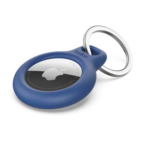 Secure Holder with Key Ring for AirTag F8W973btBLU